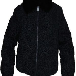 Black Karakul Fur Coat