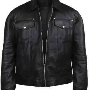 Trucker Real Leather Biker Jacket
