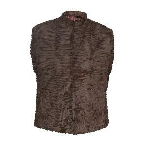 Brown Persian Astrakhan Lamb Vest