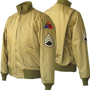 Fury Brad Pitt WW2 Kay Canvas Tanker Jacket