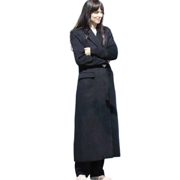 Top Class Dakota Johnson Madame Web Black Trench Coat