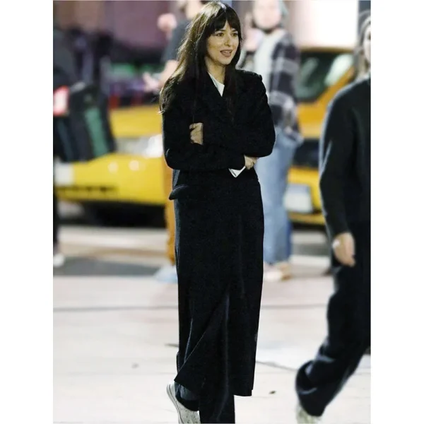 Top Class Dakota Johnson Madame Web Black Trench Coat