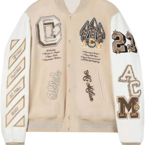 Off White AC Milan Varsity Jacket