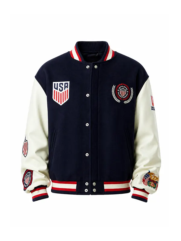 US Soccer x Jeff Hamilton Varsity Jacket US Soccer x Jeff Hamilton Varsity Jacket