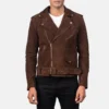 Men's Brown Suede Biker Jacket 2 Allaric Alley Mocha Suede Biker Jacket Double Rider Motorcycle Leather Jacket For Men 3 e0551f3e 09b9 4da7 b7ec c4e7ad798e93