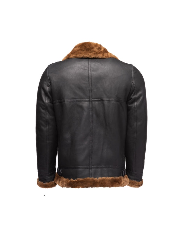 B3-Bomber-Aviator-Shearling-Jacket-Black B3 Bomber Aviator Shearling Jacket Black
