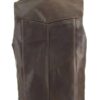 Men’s Brown Classic Biker Vest 1 Classic Biker Brown Leather Vest for Mens