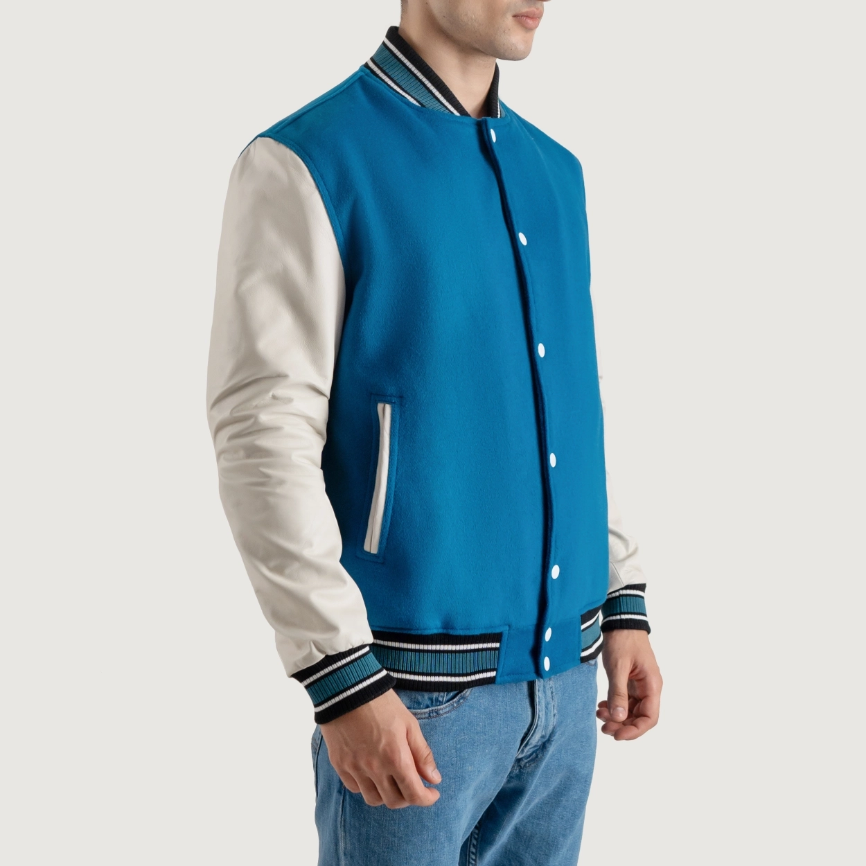 Deep-Mid-Sky-Blue-and-White-Varsity-Letterman-Jacket-2 Deep Mid Sky Blue and White Varsity Letterman Jacket 2