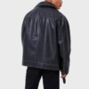 Mens Oversized Biker Black Leather Jacket