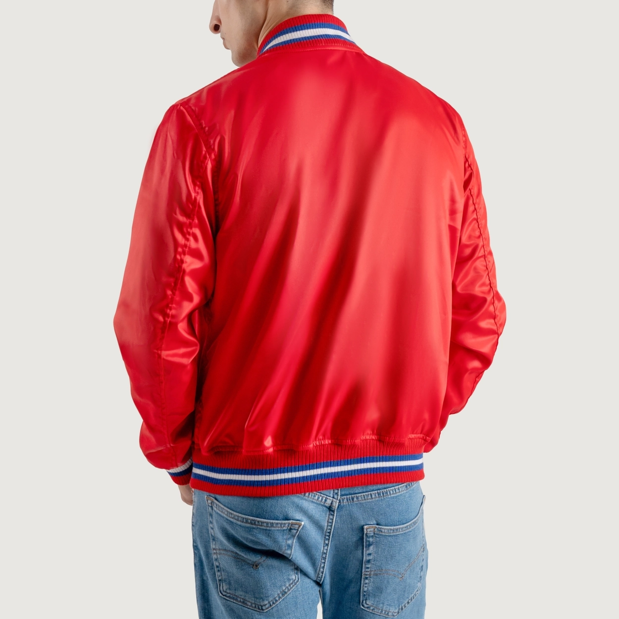 Red-Satin-Jacket-with-White-Stripes-3 Red Satin Jacket with White Stripes 3