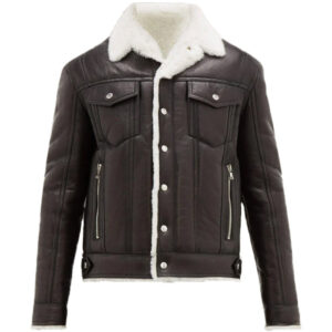 Men Streetstyle Shearling Jacket